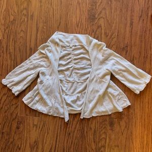 Anthropologie Moth Lightweight White Cardigan S